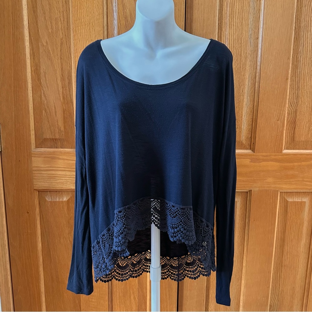 A&F Long Sleeve Lace T-shirt